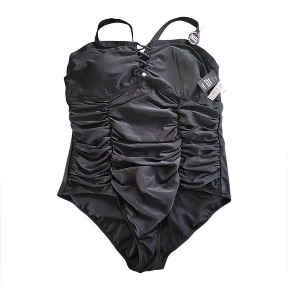 Torrid Black One-Piece Swimsuit Size 4 - Picture 1 of 11